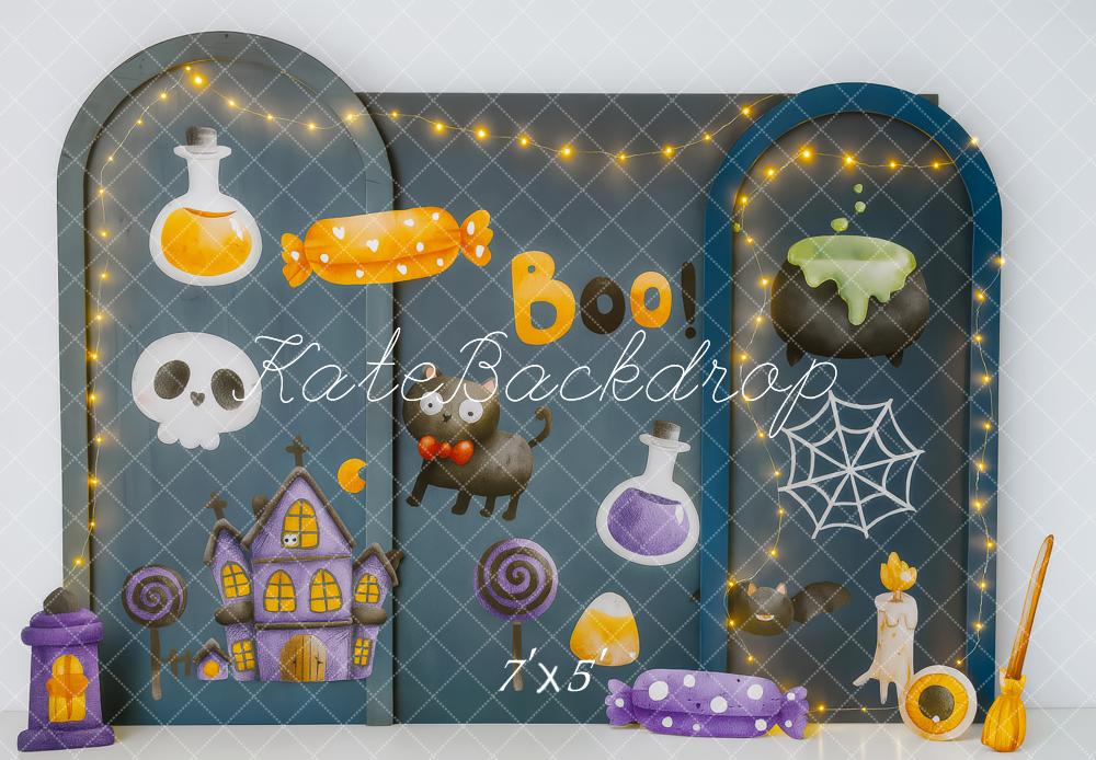 Kate Halloween Candy Cat Backdrop Designed by Patty Roberts - Kate Backdrop AU