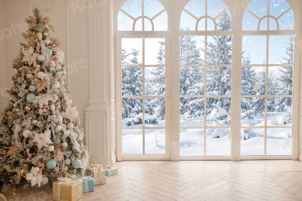 Kate Christmas White Backdrop Winter for Photography - Kate Backdrop AU