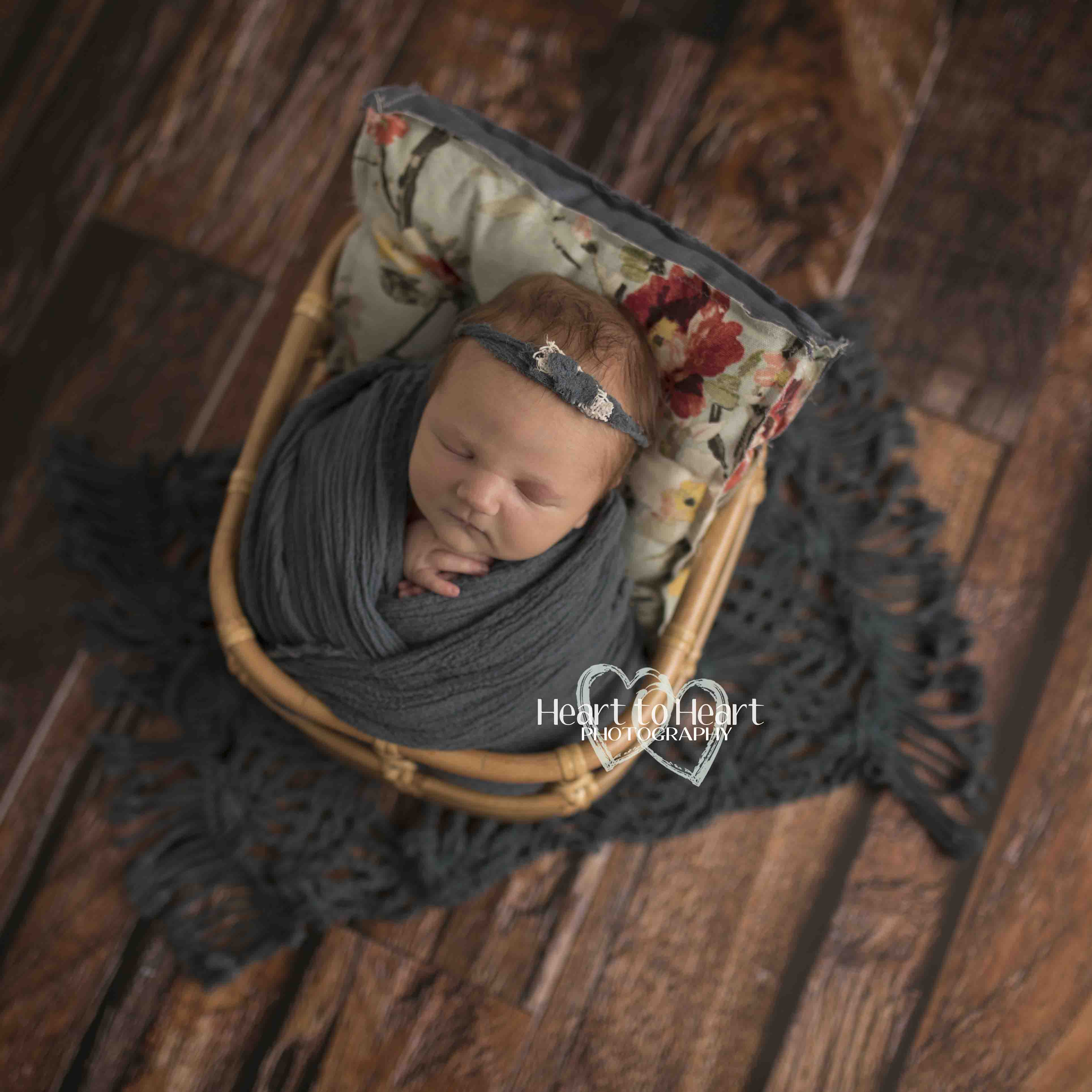 Kate Dark Brown Vintage Wood Newborn Vinyl Backdrop