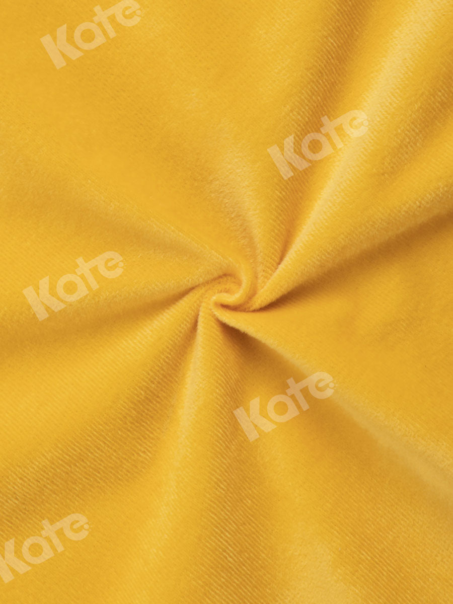 Kate Gold Yellow Solid Cloth Photography Fabric Backdrop(HGCSB)