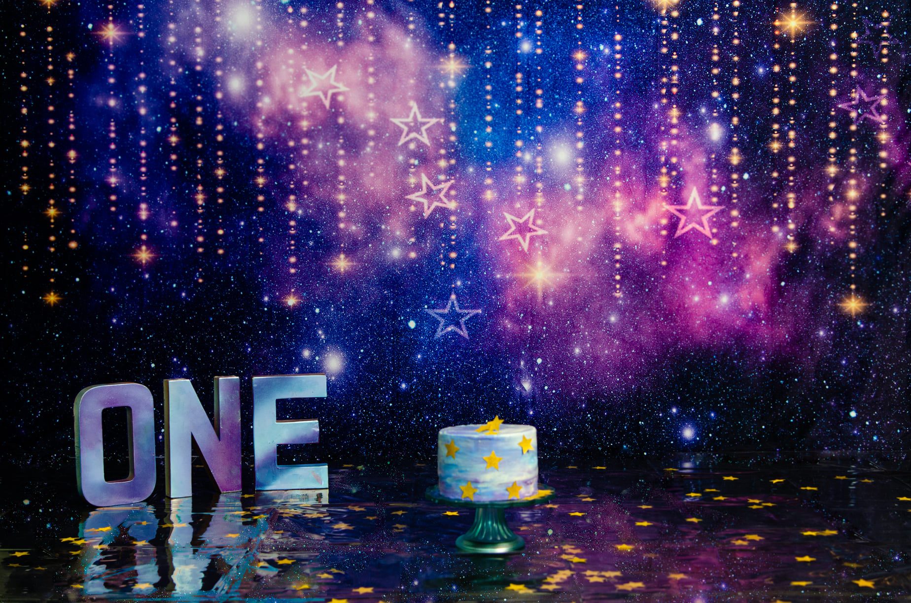 Kate Twinkle Star Night dreams Cloud Backdrop Baby - Kate Backdrop AU