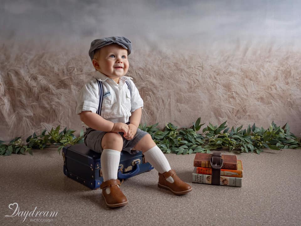 Kate Fall Backdrop Blurred Wheatfield for Photography - Kate Backdrop AU