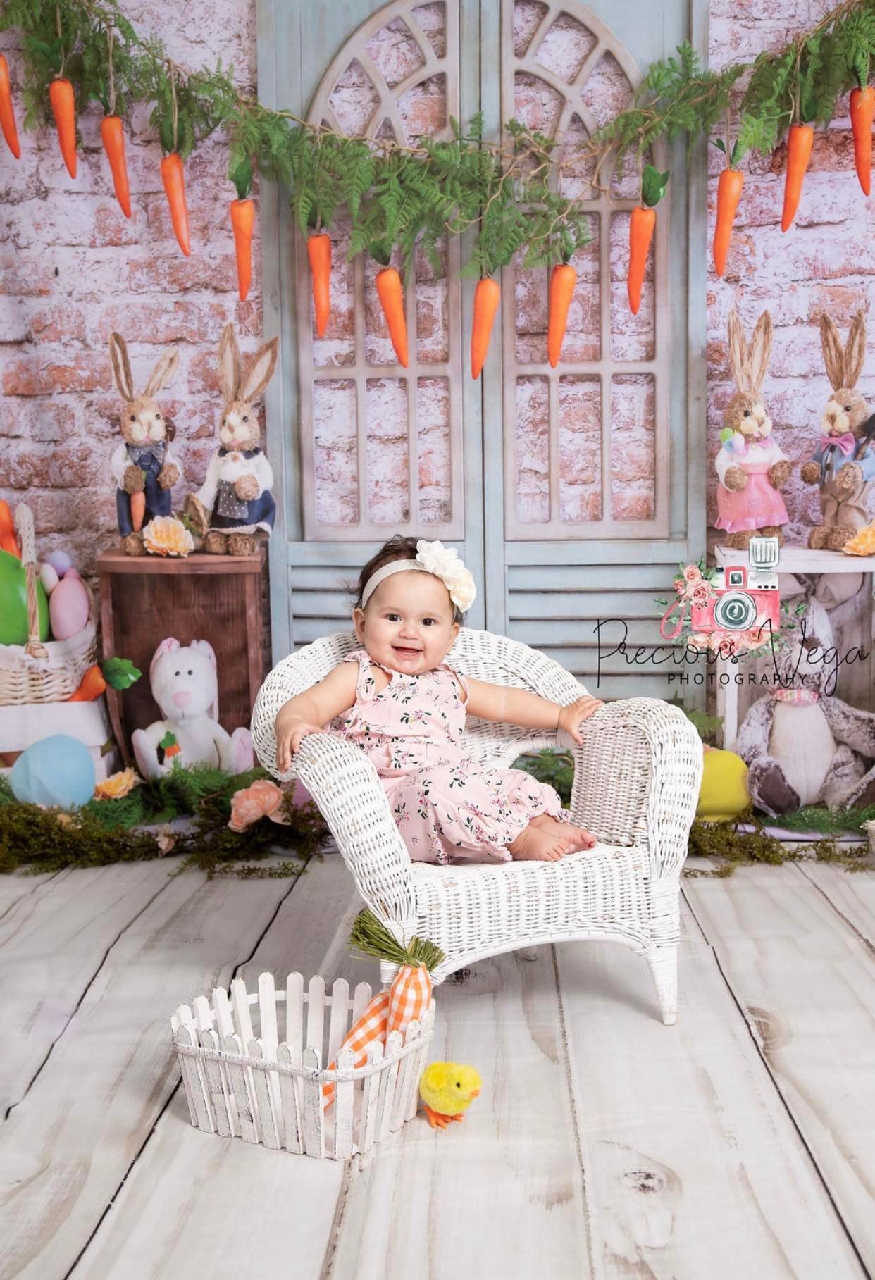 Kate Easter Bunny Backdrop Carrot Designed by Emetselch - Kate Backdrop AU