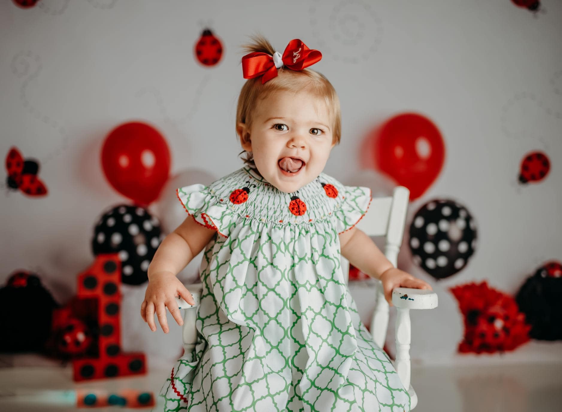 Kate Little Lady Bug Birthday Children Backdrop Designed By Mandy Ringe Photography - Kate Backdrop AU