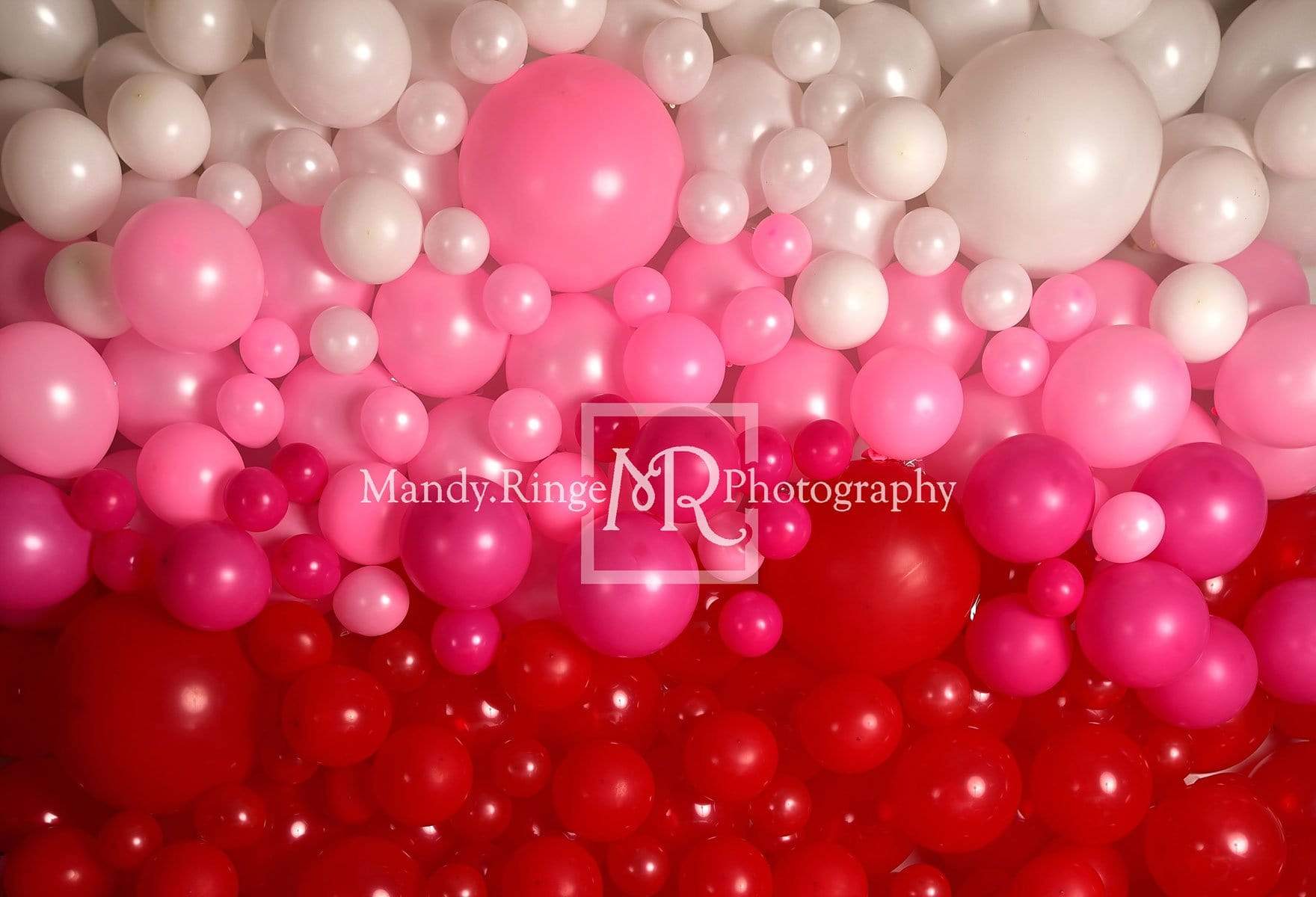 Kate Valentines Day Balloon Wall Backdrop for Photography Designed by Mandy Ringe Photography - Kate Backdrop AU