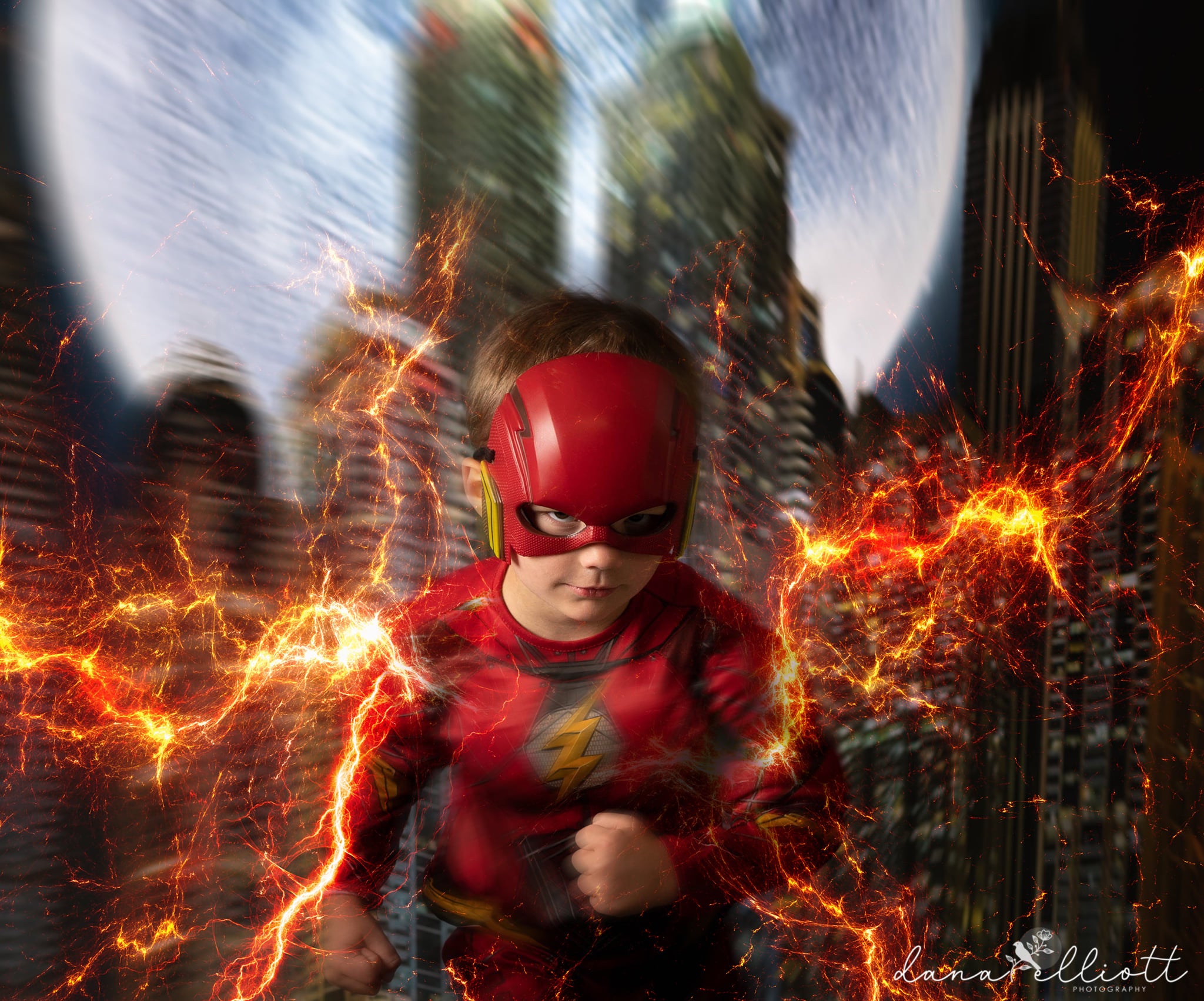 Kate Super Hero City Backdrop Designed by Rosabell Photography - Kate Backdrop AU