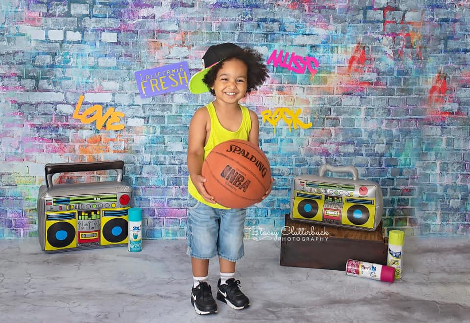 Kate Brick Wall Photography Backdrops Colorful Painting Graffiti Backdrop - Kate Backdrop AU