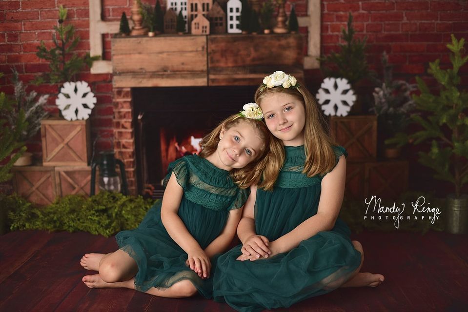 Kate Christmas Magic Brick Backdrop for Photography Designed By Mandy Ringe Photography - Kate Backdrop AU