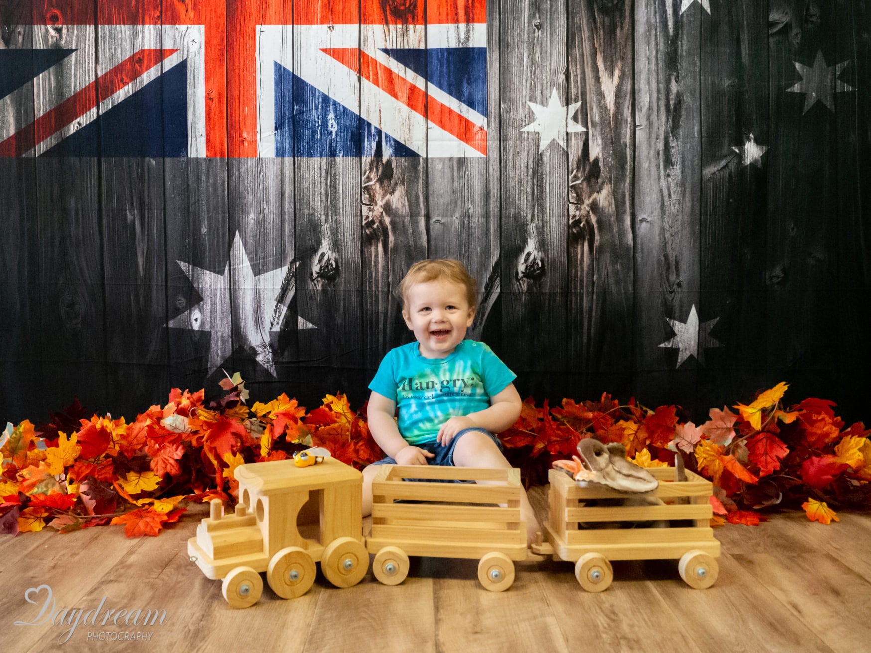 Kate Australian Flag Wooden Backdrop for Photography