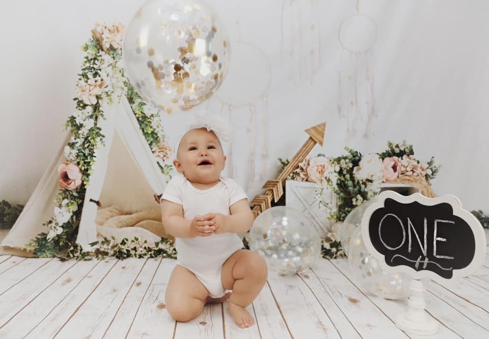 Kate Mother's Day Boho Teepee Spring Backdrop Designed by Megan Leigh Photography - Kate Backdrop AU