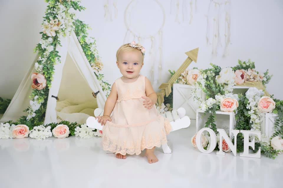 Kate Mother's Day Boho Teepee Spring Backdrop Designed by Megan Leigh Photography - Kate Backdrop AU