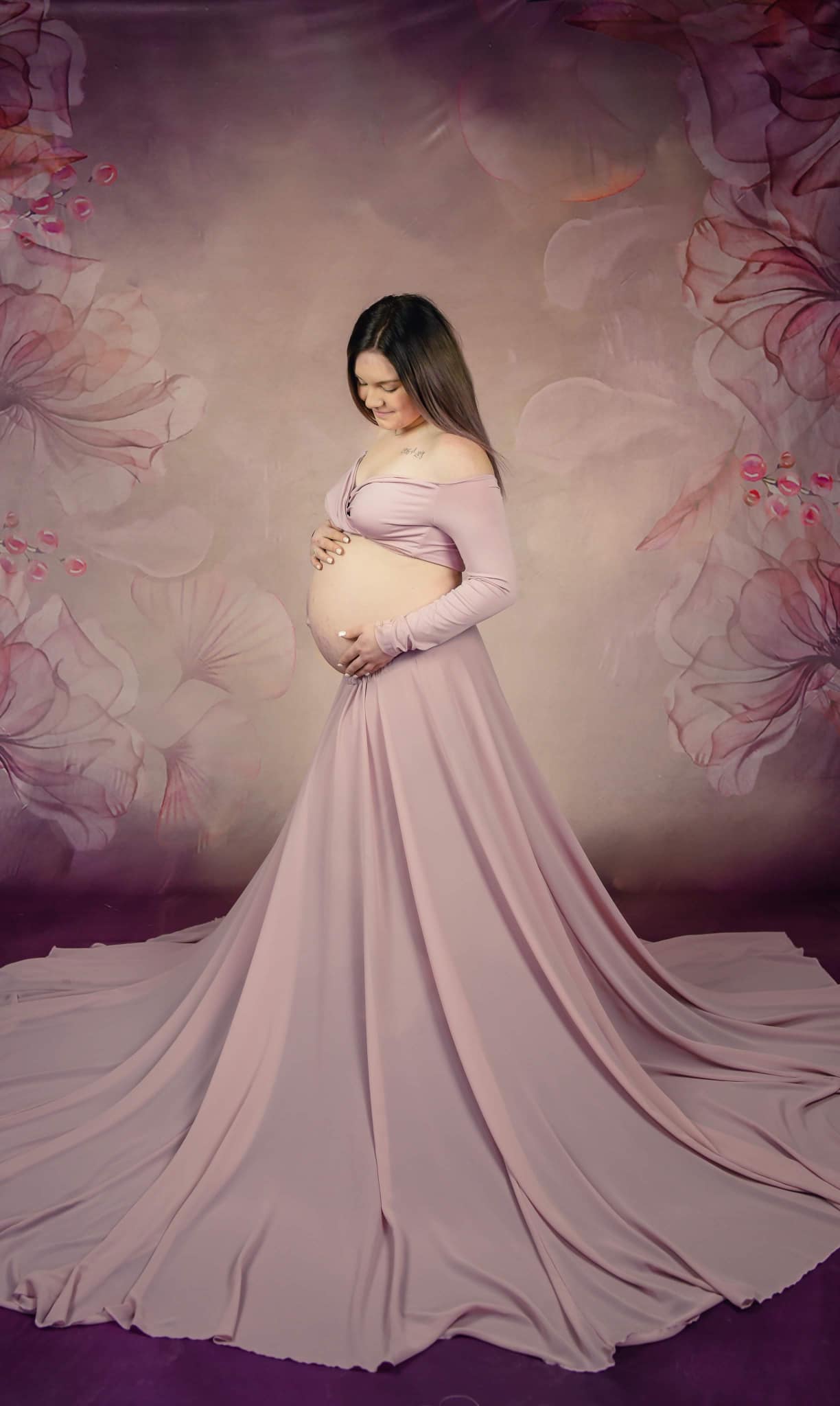 Kate Fine Art Floral Blurry Pink Backdrop Designed by GQ - Kate Backdrop AU