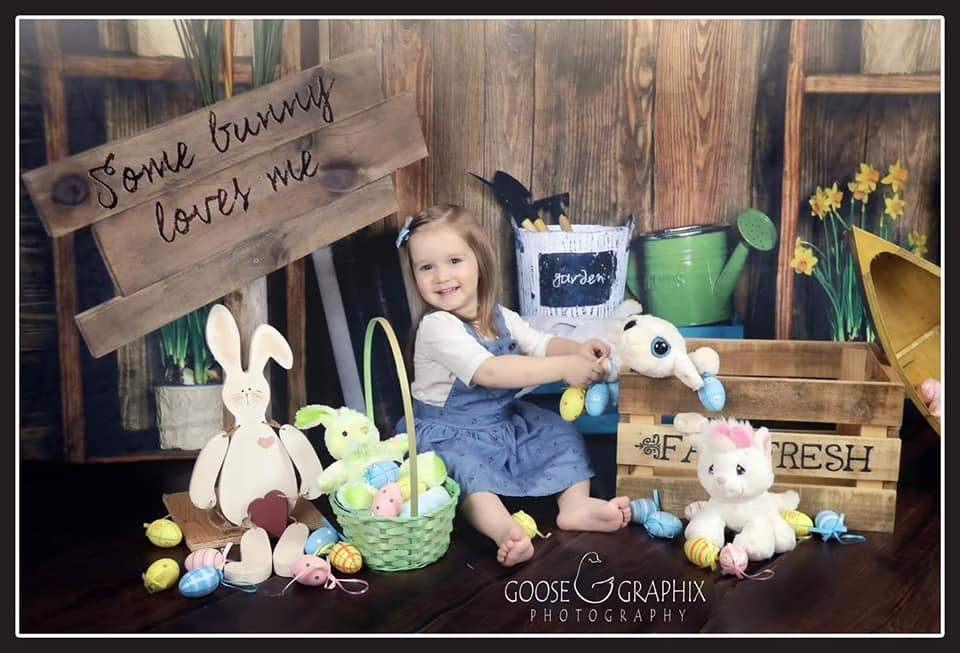 Katebackdrop£ºKate Spring Dark Wood Easter Garden Backdrop