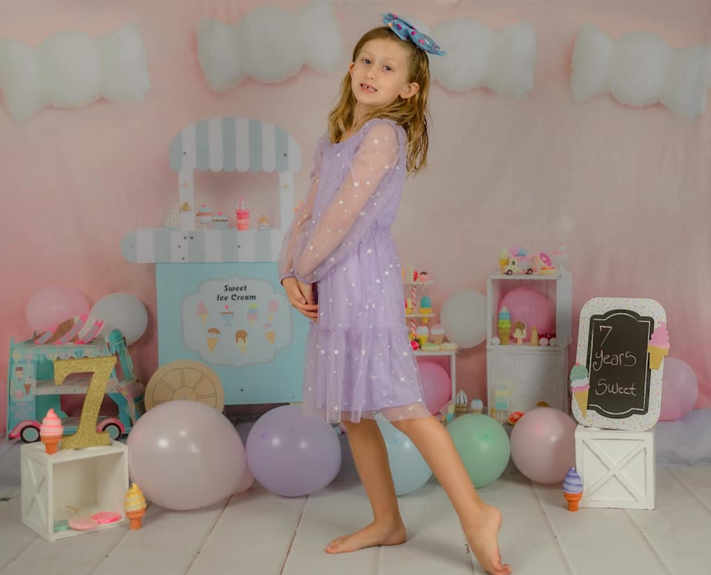 Kate Sweet Ice Cream Backdrop Cake Smash Designed by Emetselch - Kate Backdrop AU