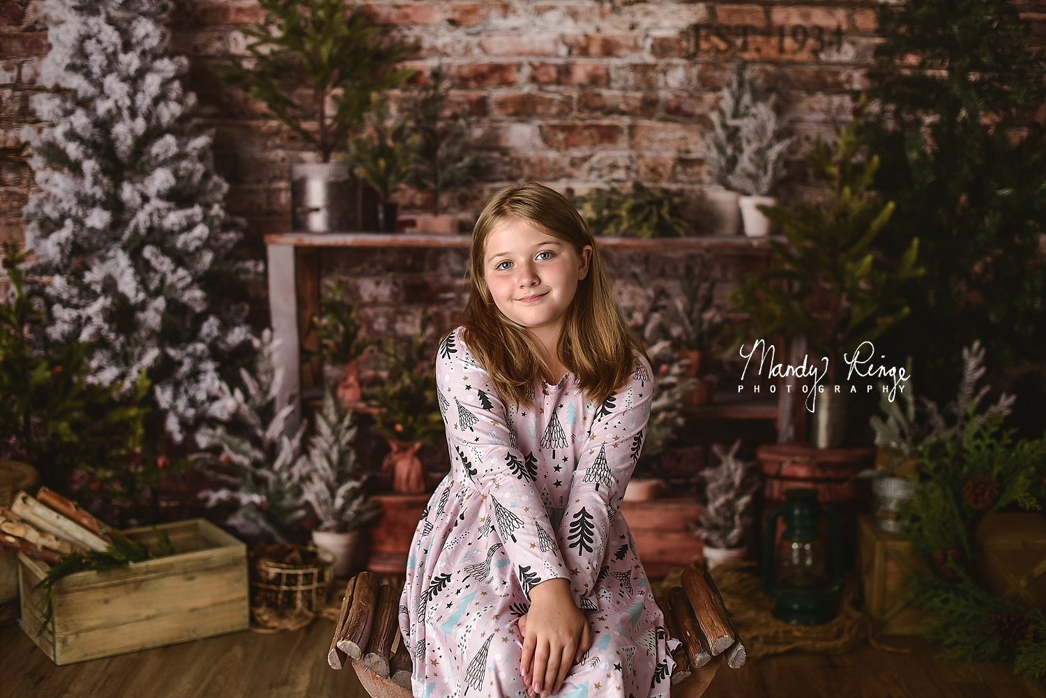 Kate Farm Fresh Backdrop Tree Stand Christmas Designed by Mandy Ringe Photography - Kate Backdrop AU