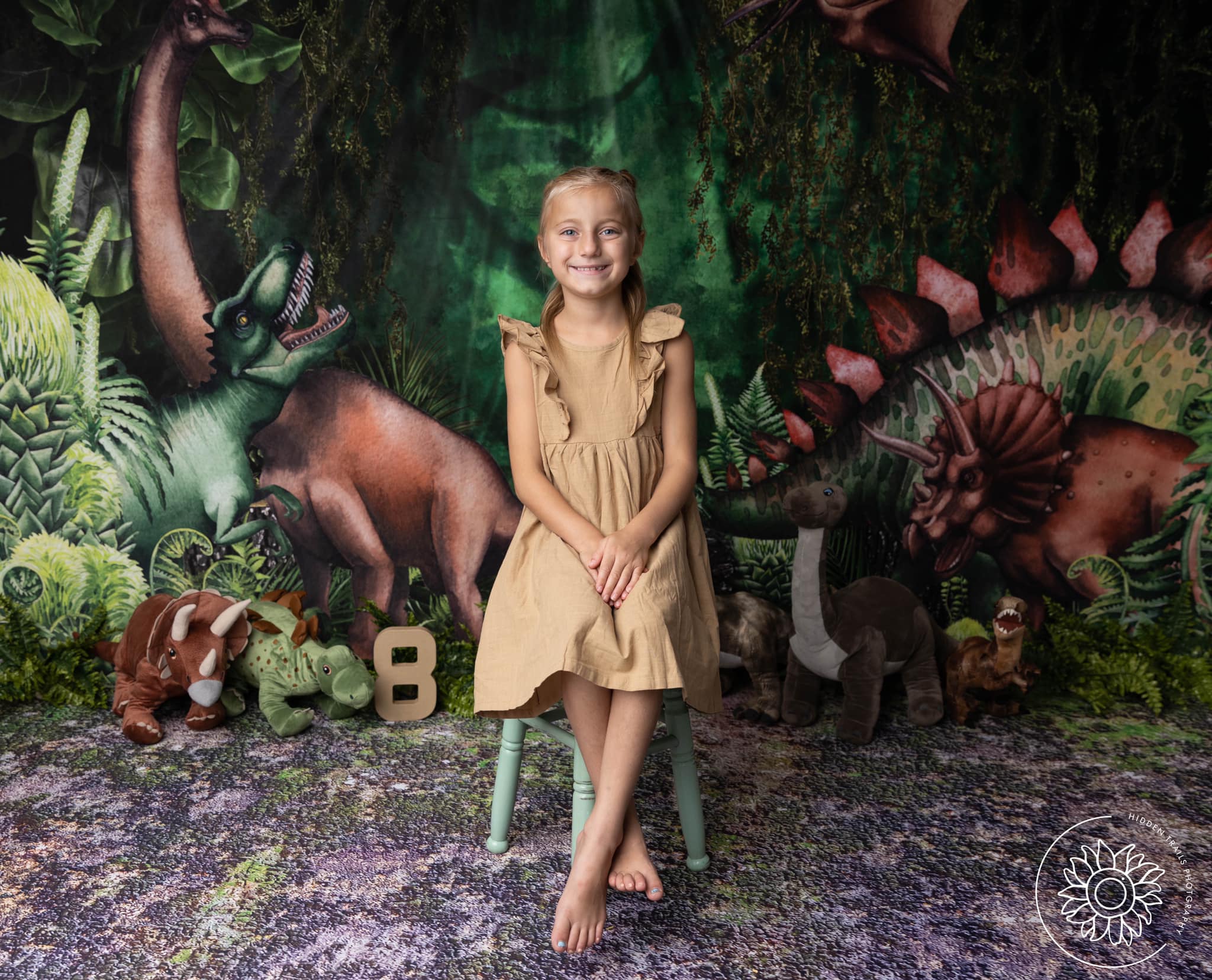Kate Jungle Adventure Dinosaurs Backdrop Designed by Mandy Ringe Photography
