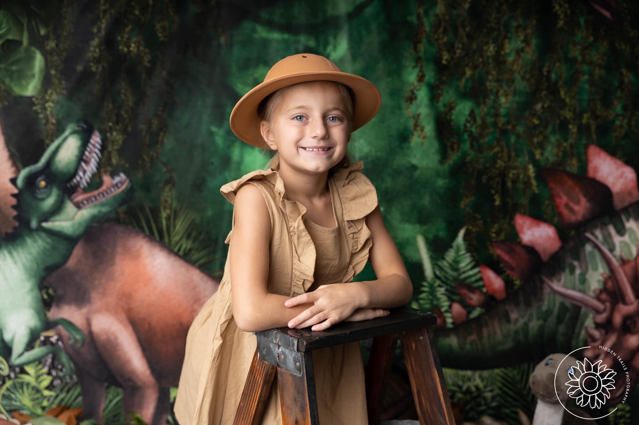 Kate Jungle Adventure Dinosaurs Backdrop Designed by Mandy Ringe Photography