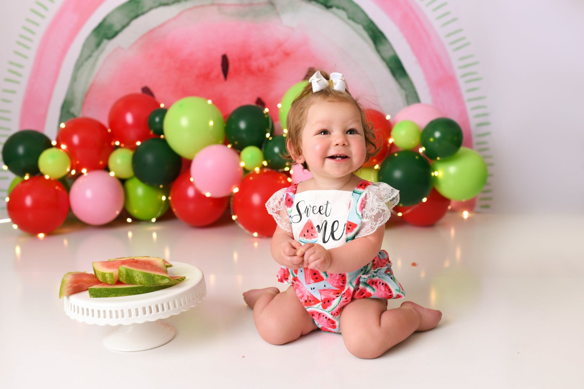 Kate Watermelon Rainbow Backdrop Designed by Mandy Ringe Photography