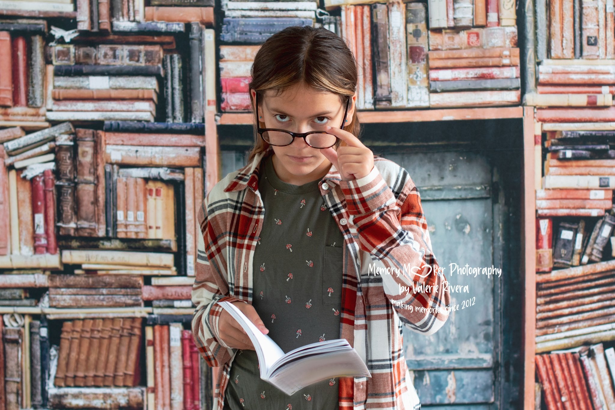 Kate Retro Backdrop Back to School Day Door Designed by Chain Photography