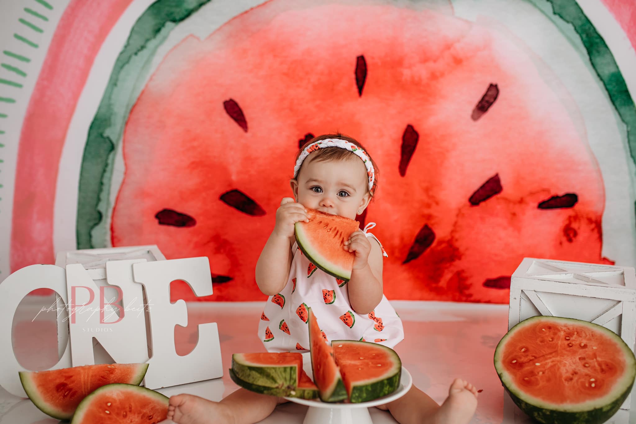 Kate Watermelon Rainbow Backdrop Designed by Mandy Ringe Photography - Kate Backdrop AU