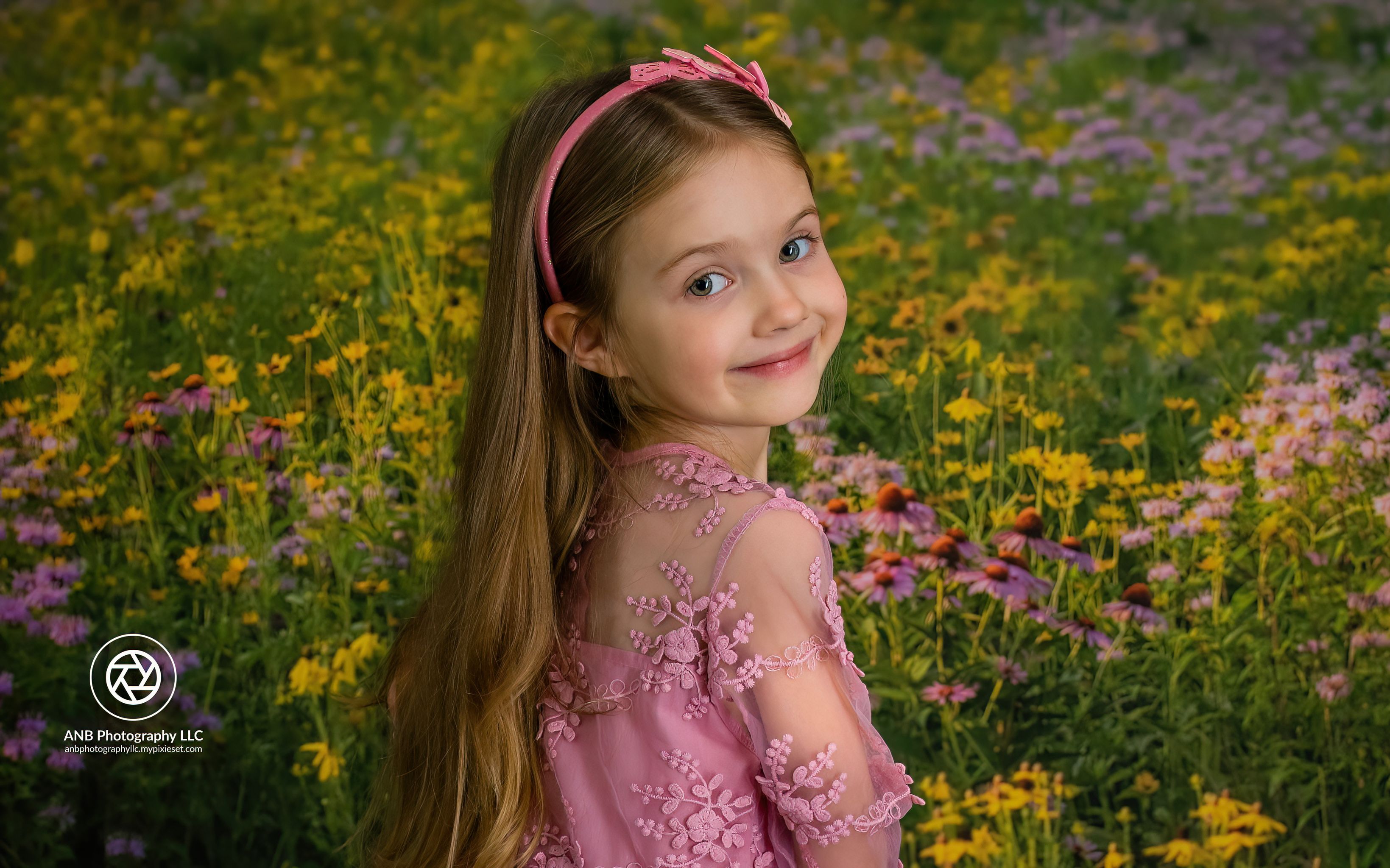 Kate Summer Wildflower Field Backdrop Designed by Mandy Ringe Photography