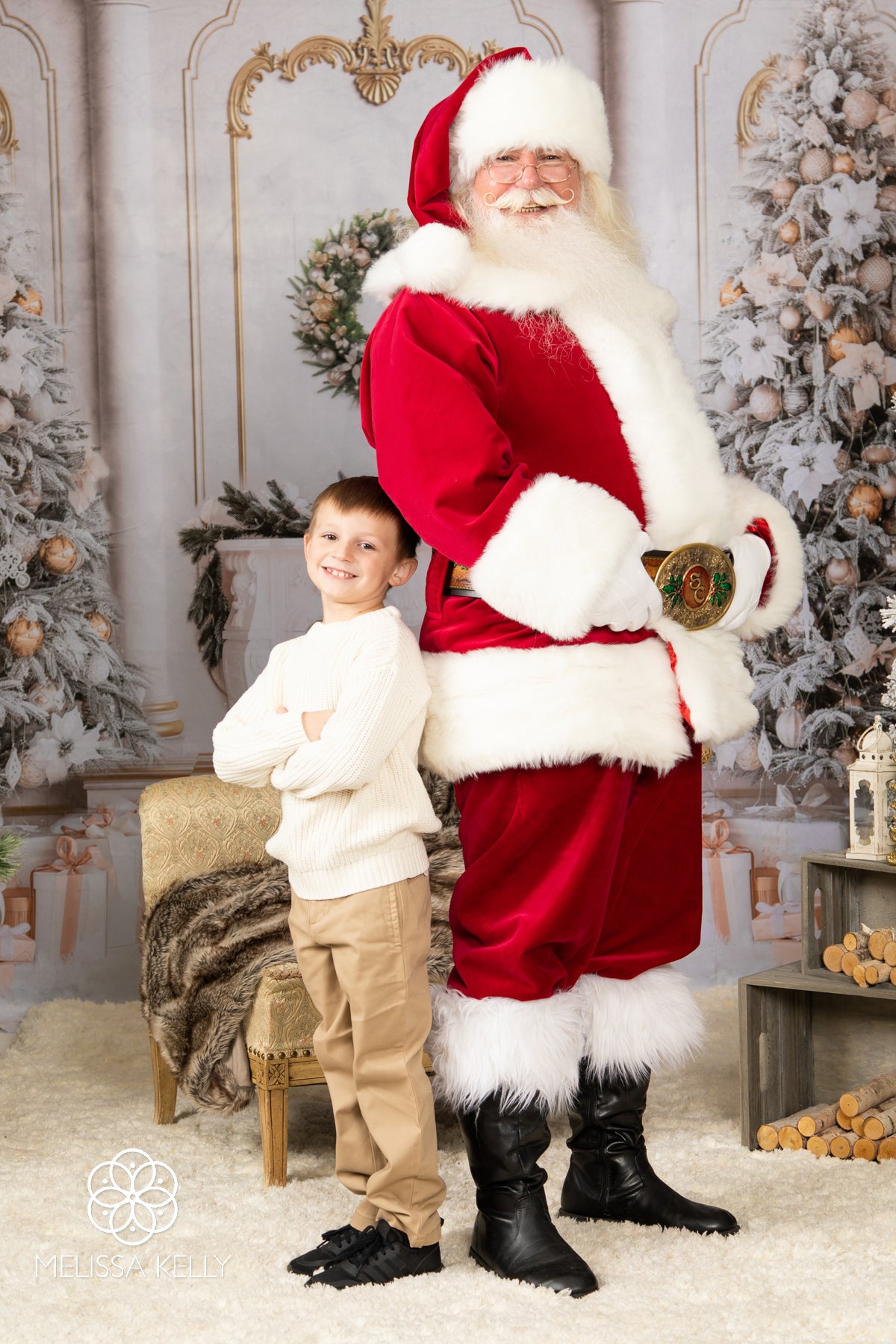 Kate Christmas Tree Backdrop Gift Fireplace for Photography - Kate Backdrop AU