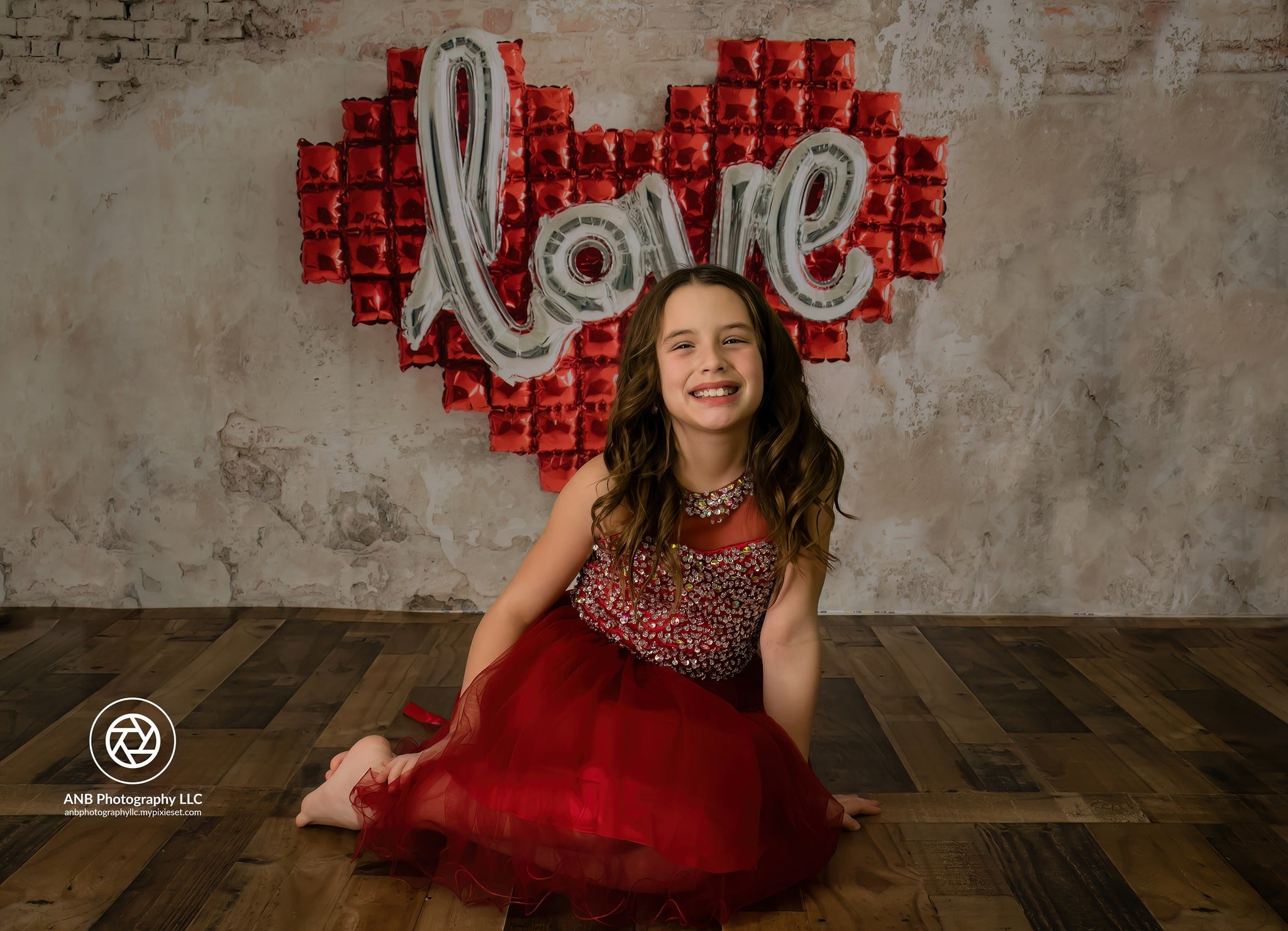 Kate Valentine's Day Love Wall Backdrop for Photography