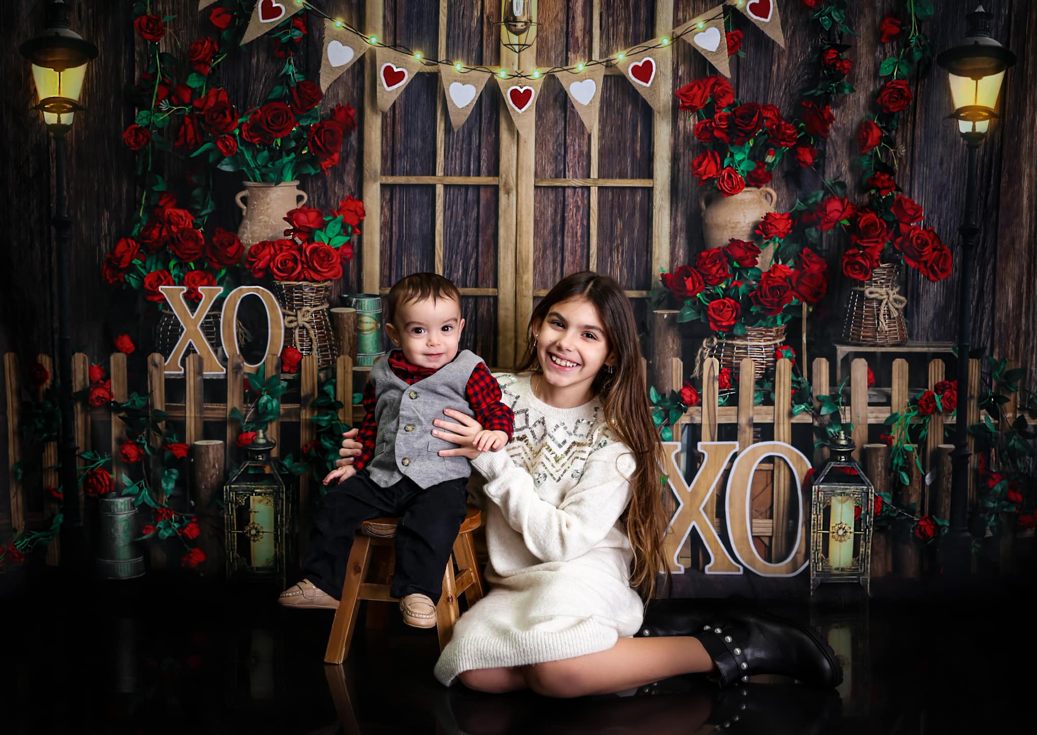 Kate Valentine's day Backdrop Rose Manor Board Designed by Emetselch - Kate Backdrop AU