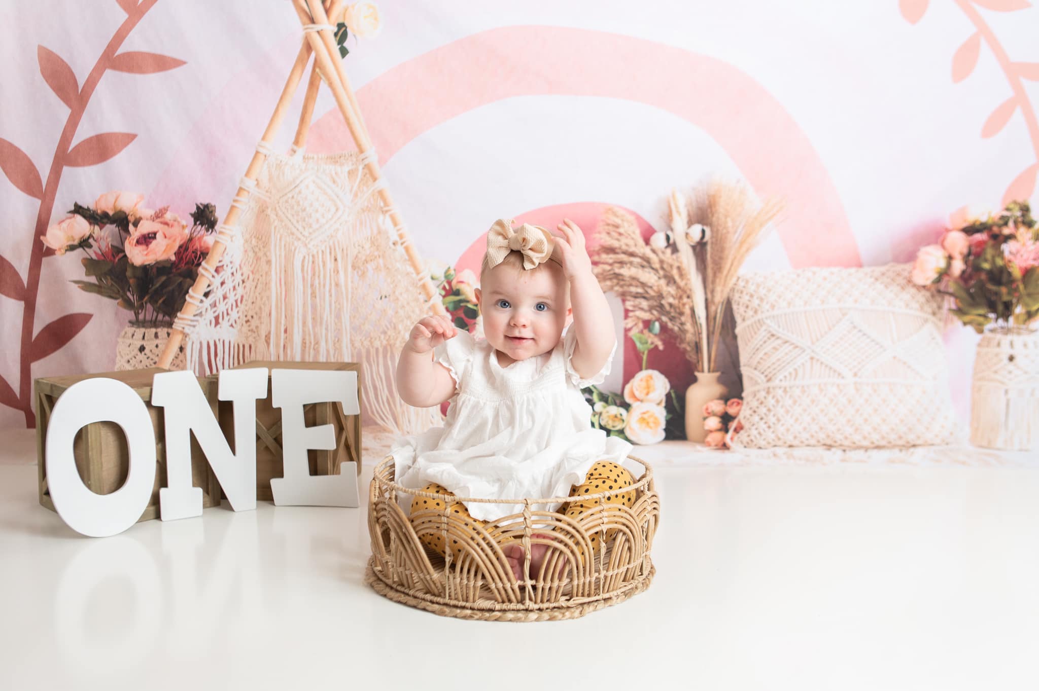Kate Pink Pillow Tent Backdrop Rainbow for Photography - Kate Backdrop AU