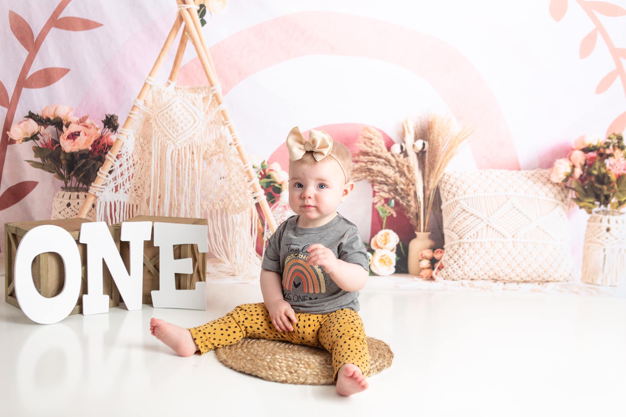 Kate Pink Pillow Tent Backdrop Rainbow for Photography - Kate Backdrop AU