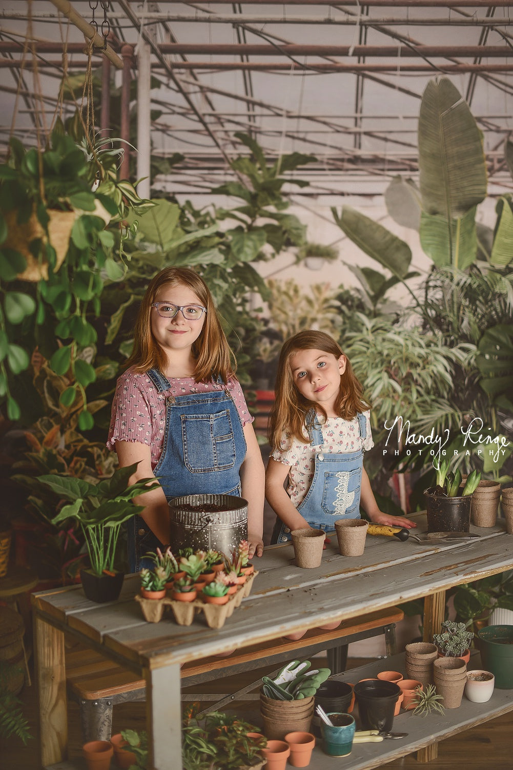 Kate Tropical Greenhouse Interior Backdrop Designed by Mandy Ringe Photography - Kate Backdrop AU