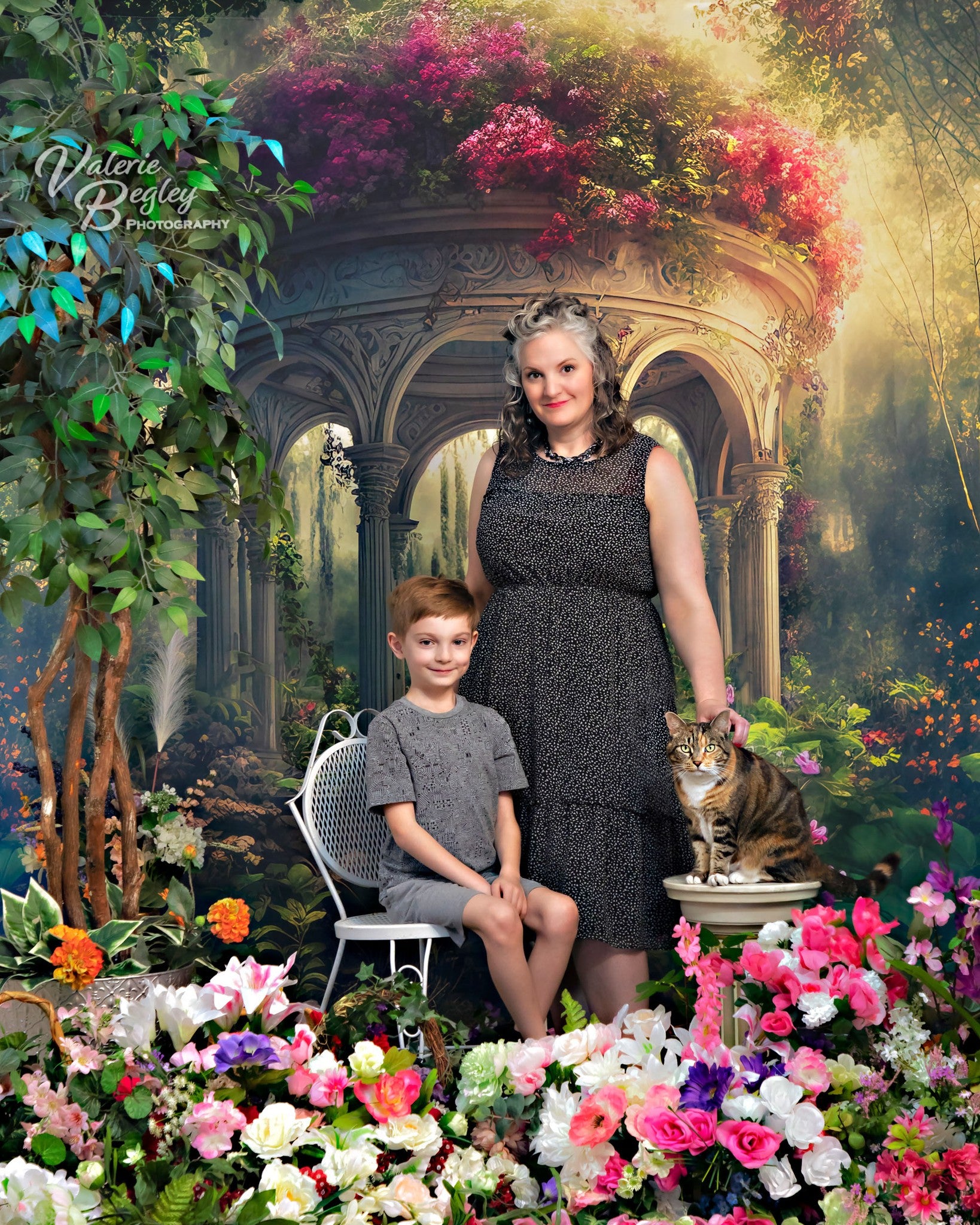 Kate Enchanted Gazebo Spring Fantasy Garden Backdrop Designed by Candice Compton - Kate Backdrop AU