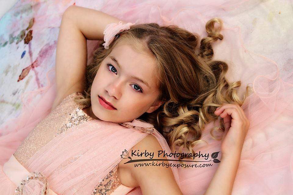 Kate Pink Backdrop Photography Flower Pattern For Children Shoot