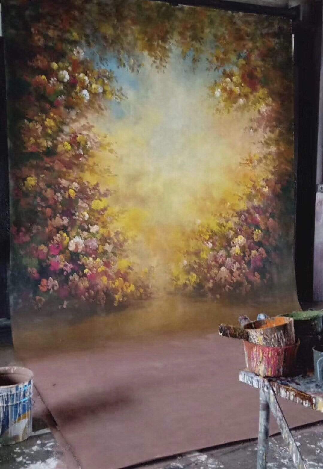 Kate Floral Spring Spray Painted Backdrop - katebackdrop AU