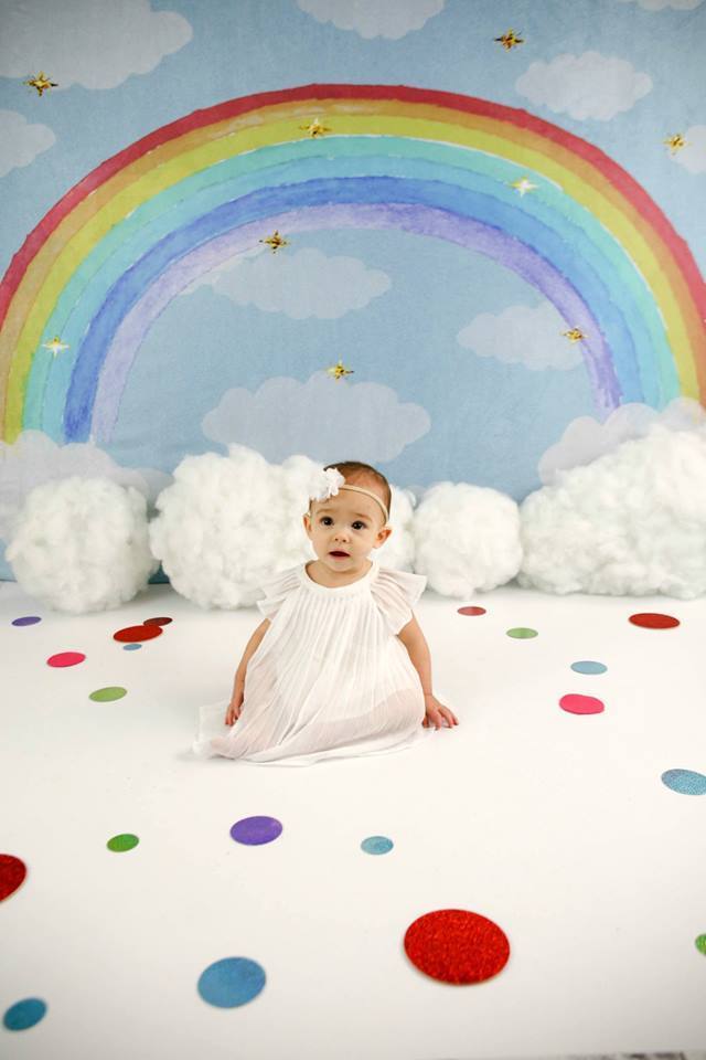 Kate Rainbow clouds and dreams Backdrop Children