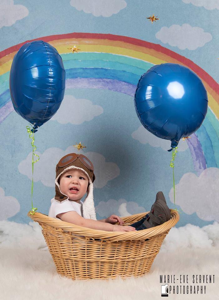 Kate Rainbow clouds and dreams Backdrop Children - Kate Backdrop AU