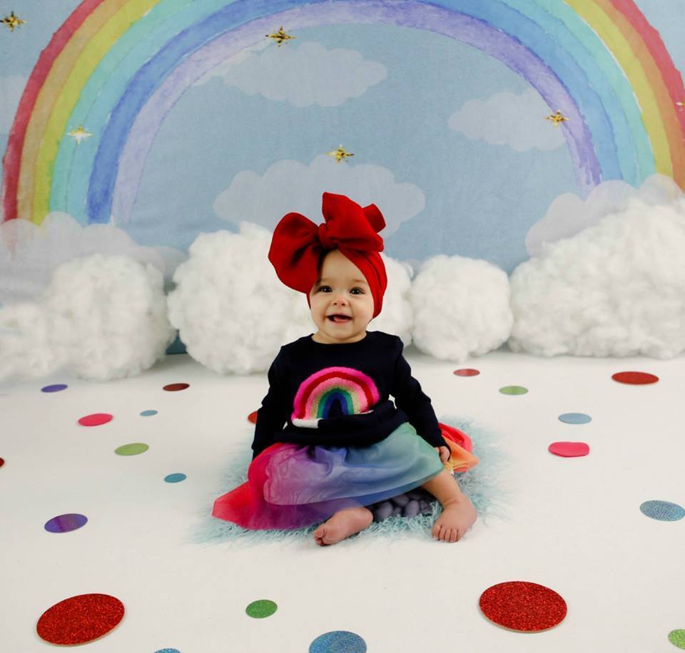 Kate Rainbow clouds and dreams Backdrop Children - Kate Backdrop AU