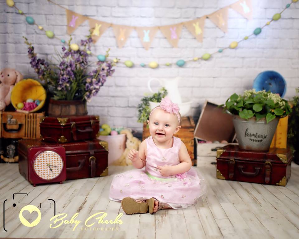 Kate Hoppy Easter Backdrop designed by Arica Kirby - Kate Backdrop AU