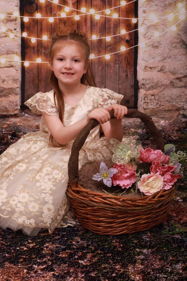 Kate Vintage Wall and Door with Lights Children Backdrop for Children Designed by JFCC - Kate Backdrop AU