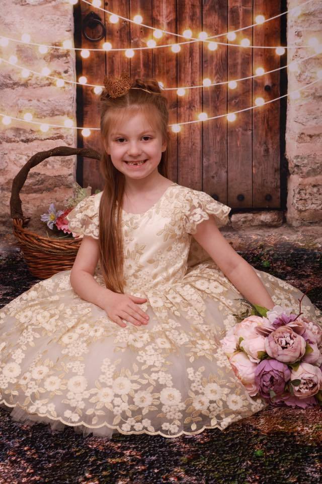 Kate Vintage Wall and Door with Lights Children Backdrop for Children Designed by JFCC - Kate Backdrop AU