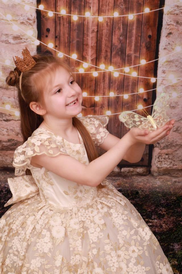 Kate Vintage Wall and Door with Lights Children Backdrop for Children Designed by JFCC - Kate Backdrop AU