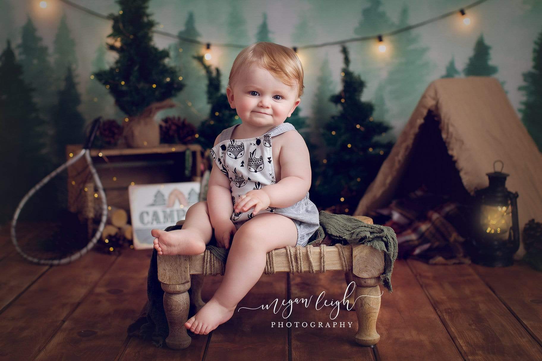 Kate Forest Camping Children Summer Backdrop for Photography Designed by Megan Leigh Photography - Kate Backdrop AU