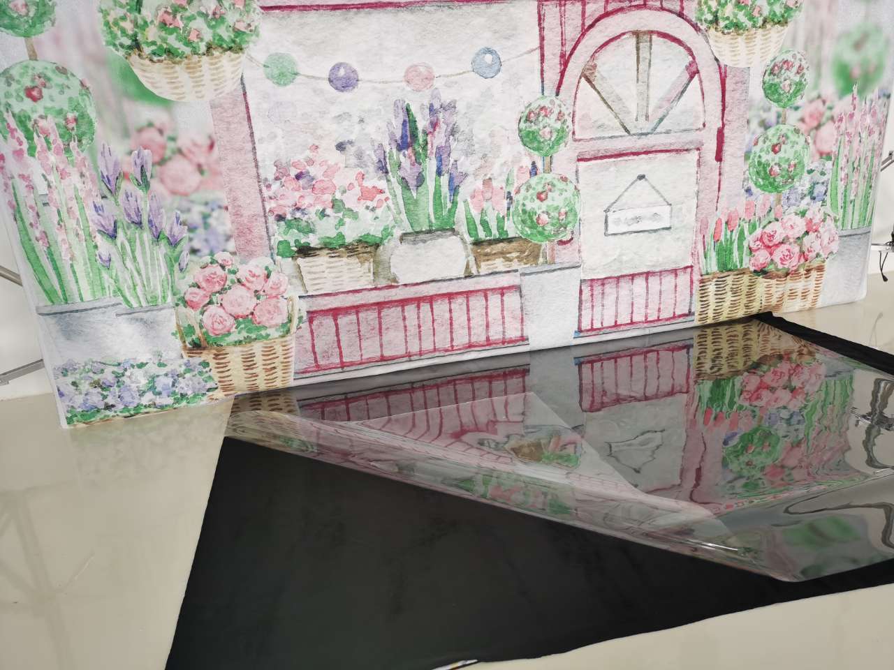 Kate Transparent PVC Reflection floor mat for Cake Smash - Kate Backdrop AU