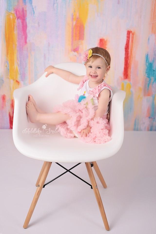 Kate Watercolor Summer Rainbow Texture Backdrop for Photography designed by Jerry_Sina - Kate Backdrop AU