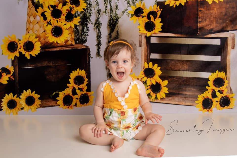 Kate Sunflower Summer Backdrop for Photography Designed by Keerstan Jessop - Kate Backdrop AU