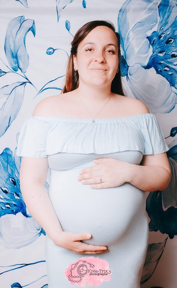 Kate Retro Blue Flower Backdrop for Photography - Kate Backdrop AU