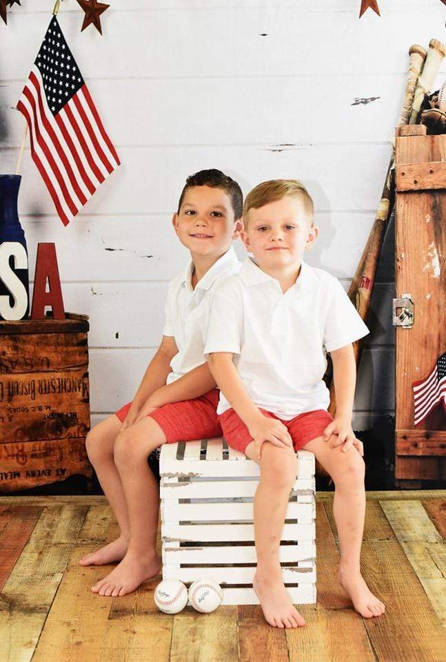 Kate Stars and Stripes Forever July of 4th Backdrop designed by Arica Kirby - Kate Backdrop AU