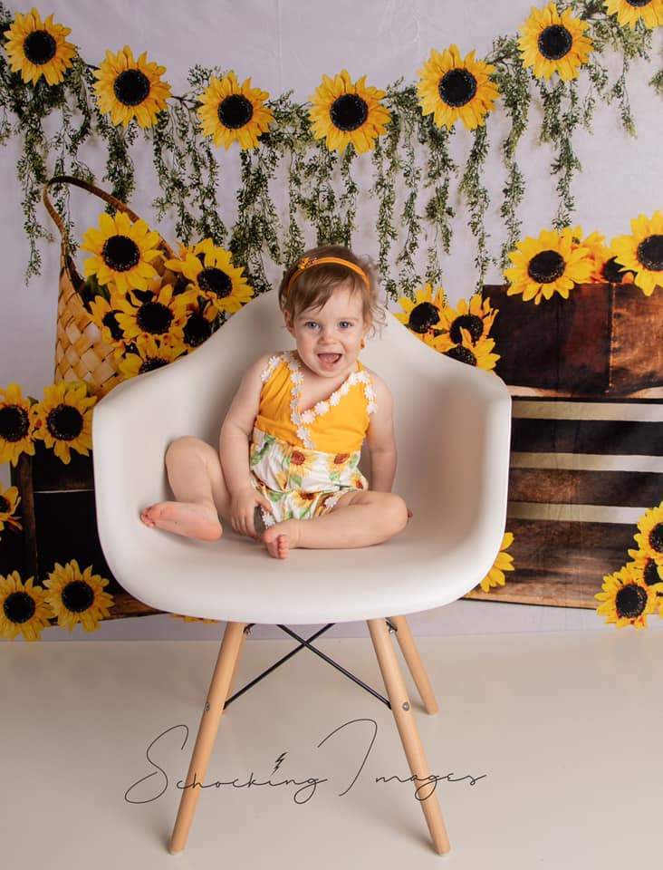 Kate Sunflower Summer Backdrop for Photography Designed by Keerstan Jessop - Kate Backdrop AU