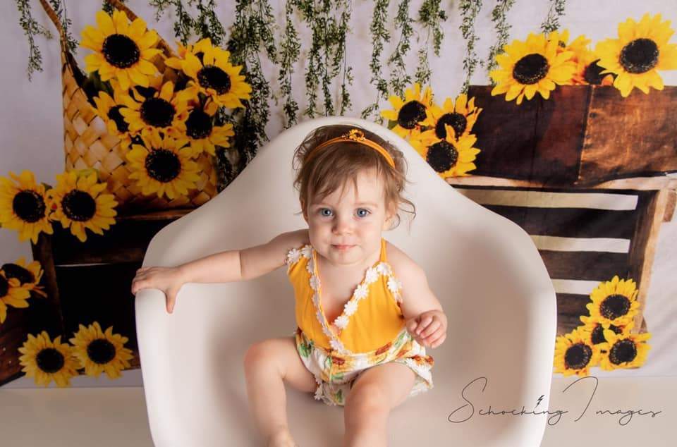 Kate Sunflower Summer Backdrop for Photography Designed by Keerstan Jessop - Kate Backdrop AU