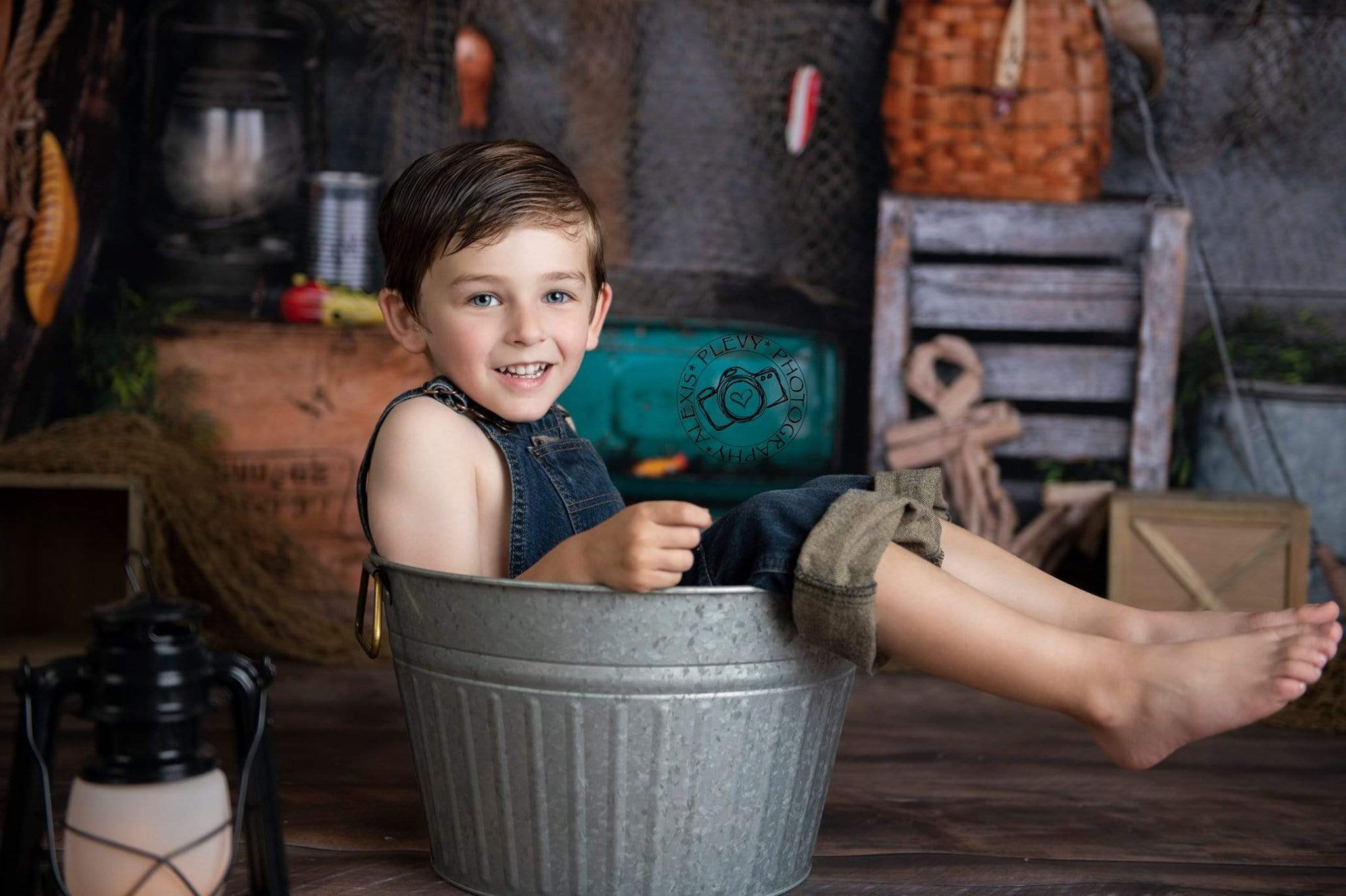 Kate Go Fishing Children Backdrop for Photography Designed By Arica Kirby - Kate Backdrop AU